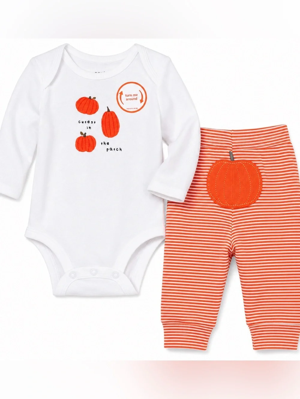 Carter's Newborn Halloween Pumpkin 2 Pc Outfit Set NWT - Picture 1 of 10